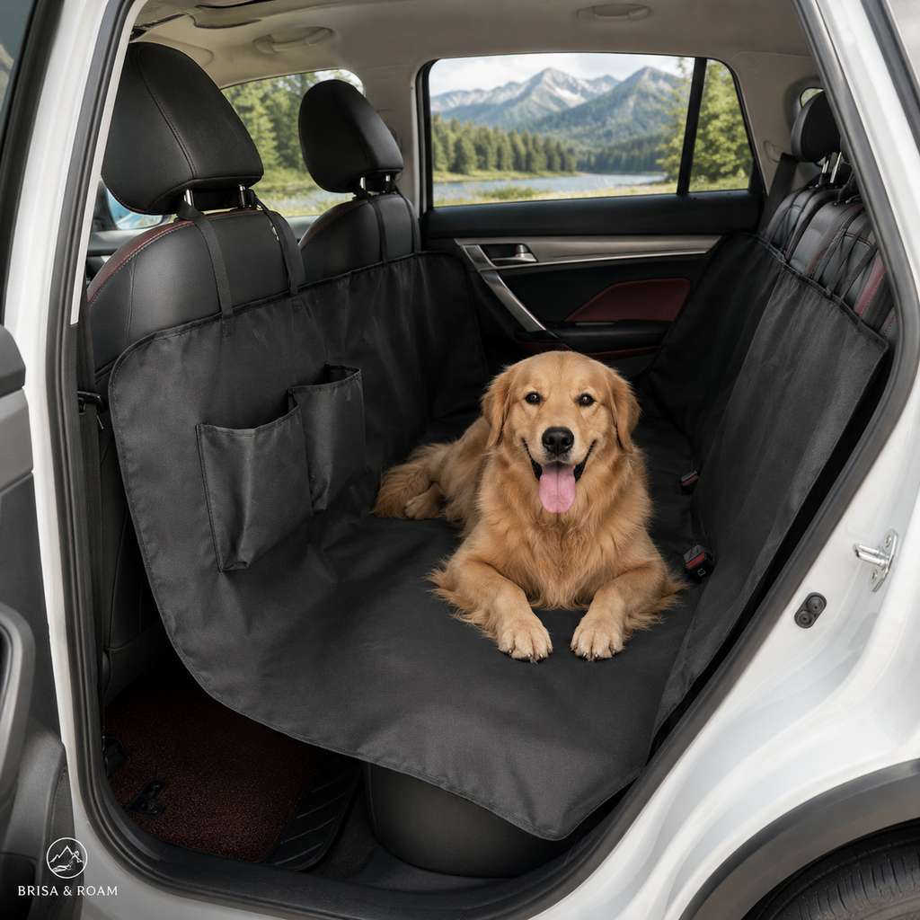 Brisa & Roam Waterproof Dog Car Hammock & Seat Protector