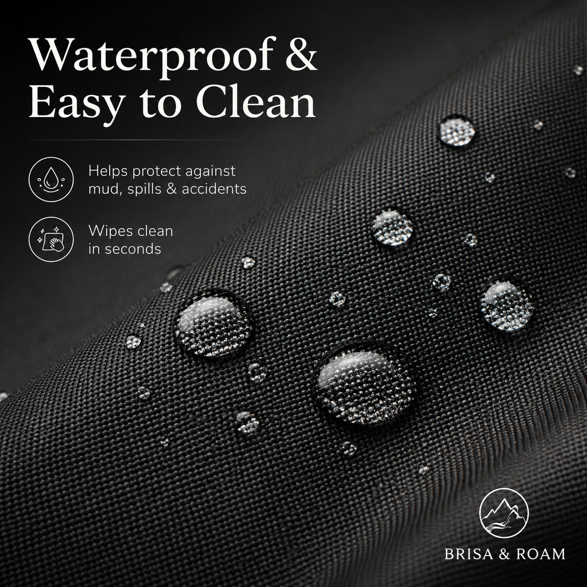 Brisa & Roam Waterproof Dog Car Hammock & Seat Protector