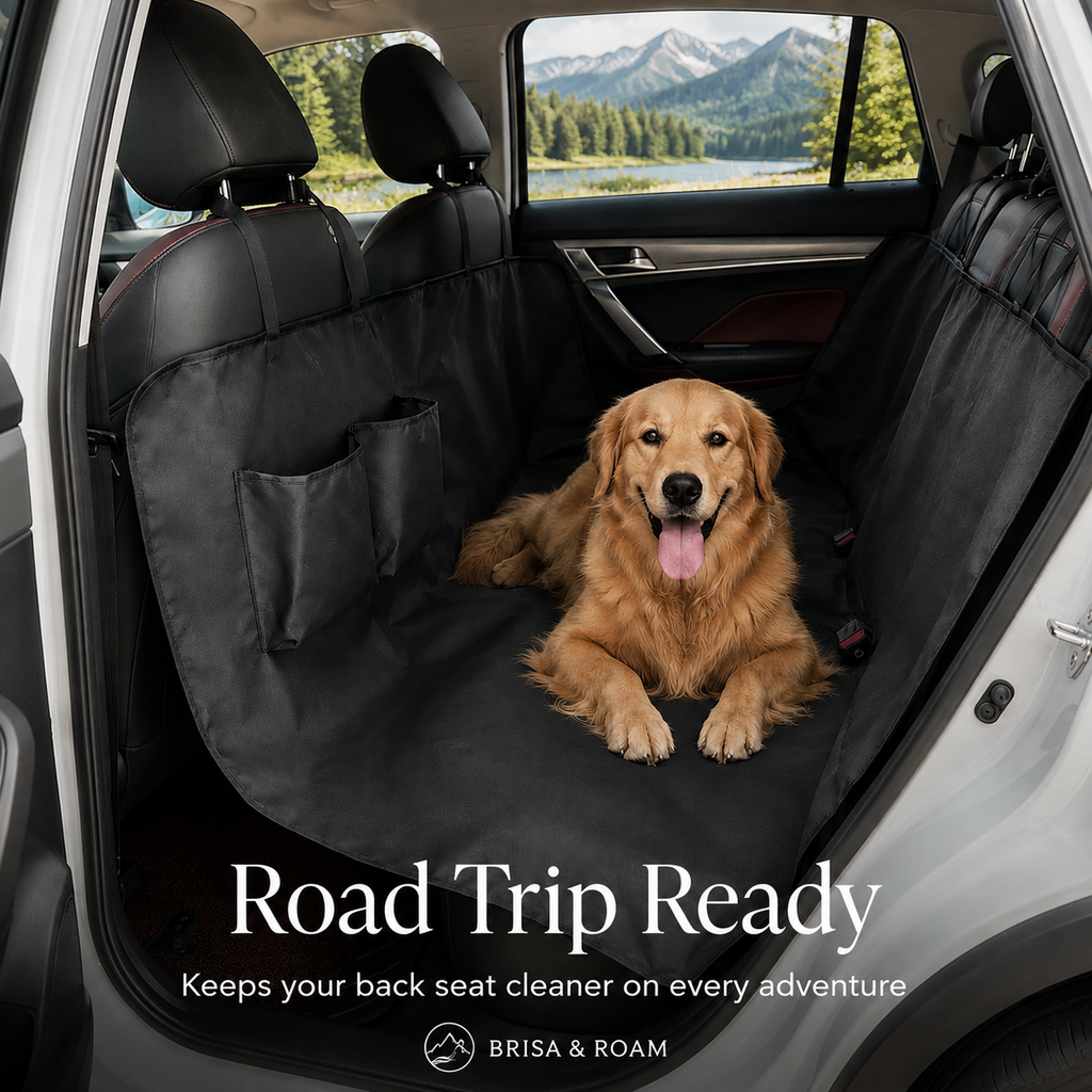 Brisa & Roam Waterproof Dog Car Hammock & Seat Protector
